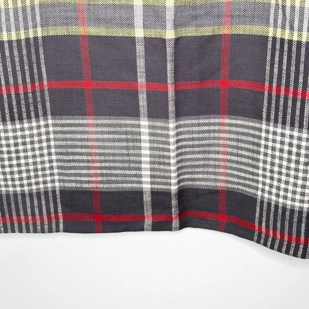 Pottery Barn Euro Sham Set of 3 Navy Red White Plaid 100% Cotton 26x26 Americana